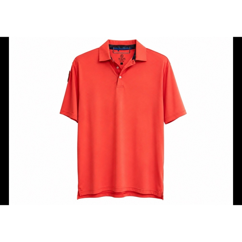 Scales XL Polo Shirt Mens Performance Golf Stretch Short Sleeve Tropical - Picture 2 of 5
